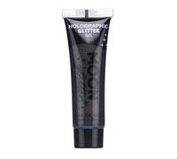 Gel Brillante Holográfico para la Cara y el Cuerpo por Moon Glitter - 12ml - Negro - Pintura Facial Brillante