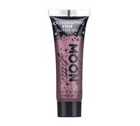 Gel Brillante Holográfico para la Cara y el Cuerpo por Moon Glitter - 12ml - Rosa - Pintura Facial Brillante