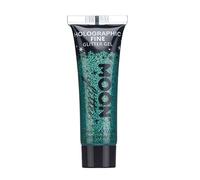Gel Brillante Holográfico para la Cara y el Cuerpo por Moon Glitter - 12ml - Verde - Pintura Facial Brillante