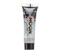 Gel brillo iridiscente para la cara y el cuerpo de Moon Glitter - 12ml - Blanca - Pintura Facial Brillante