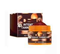Gel bronceador intensivo, acelerador del bronceado, resistente al agua, con aceite de zanahoria y coco, vitaminas A y E para hidratación y bronceado (1PCS)