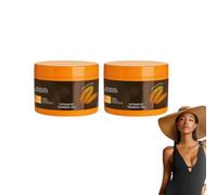 Gel bronceador intensivo con aceite de zanahoria y coco - Gel potenciador del bronceado de lujo - Gel bronceador natural para tomar el sol al aire libre, fórmula resistente para un tono (2 botellas)
