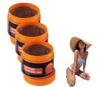 Gel bronceador intensivo Flexehah Bronze Glow, gel bronceador intenso Blissshe Skin para el cuerpo, acelerador del bronceado intensivo, loción autobronceadora natural para camas solares (3pcs)
