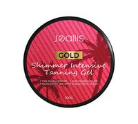 Gel bronceador intenso Jeallis Extreme Dark Luxe, con brillo dorado, granada y zanahoria, para exteriores. Manteca bronceadora con aceite broncea