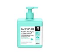 Suavinex, Gel - Champú Para Bebés, No Pica en los Ojos, con Espuma y Aroma Baby Cologne, Apto para Pieles Sensibles y Recién Nacidos, 93% Ingredientes de Origen Natural, Para Piel y Cabello, 500 ml
