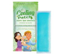 Gel Cold Patch, Cold Pad, Soft Texture Skin Safe Lightweight Easy Carry Reusable Comfortable Quick Application, Forehead Ice Strip for Baby Kids Adults Headache, 4.72x1.97inches