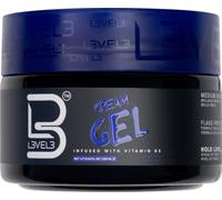 Gel Crema Level3 - Proporciona volumen y agarre medio - con vitaminas para nutrir y proteger el cabello Level3 - Crema de peinado para hombre nivel tres (250ml) (250ml)
