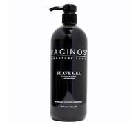 Gel de afeitar Pacinos - gel de afeitar hombre transparente 750ml - para un afeitado preciso del contorno de la barba - con aloe, tea tree y mentol - refrescante - barbershop wet shave - refrescante