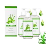 Gel de aloe vera 100% puro - 100 ml de Aloe Vera Gel Bio para la cara, crema hidratante natural, calmante y nutritiva después del sol, refresca, calma y regenera la piel dañada por el sol (3)