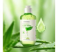 Gel de aloe vera, 200 ml, cuidado hidratante y calmante para la cara, cuerpo y cabello, con extractos orgánicos, cuidado después del sol para piel seca y estresada por el sol