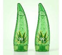Gel de Aloe Vera 99% de 120 g, Cuidado de la Piel Hidratante Profundo y Calmante, Botella Bonita con Forma de Hoja, Crema Facial Diaria y Loción Corporal