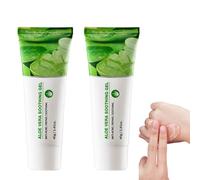 Gel De Aloe Vera Calmante - 2 Unidades, Alivio Quemaduras Solares, Hidratante De Absorción Rápida Para Piel Irritada, Rostro, Cuerpo Y Cabello, Sin Sensación Pegajosa
