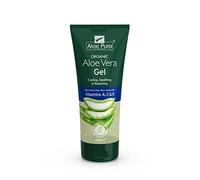 Gel de Aloe Vera con Vitaminas A, C & E Aloe Pura, Natural, Vegano, Libre de Crueldad, Sin Parabenos & SLS, Calmante, Restaurador, 200ml