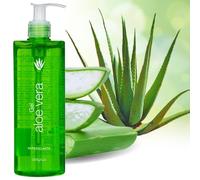Gel de aloe vera de 390 ml, con extracto de manzanilla, dermatológicamente probado, cuidado hidratante para piel y cabello