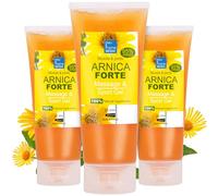 Gel de Árnica FORTE Concentrada 95% Extracto de Arnica de Cultivo Ecológico. Gel de Masaje Muscular & Articular. Hidratante de la Piel - (3 x 200 ml) - 600 ml