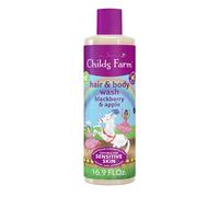 Gel de ba o para cabello y cuerpo infantil Childs Farm para piel seca y sensible, con mora y manzana org nica, limpia suavemente. Vegano, sin cru