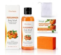 Gel de Baño de Kaki, Jabón Natural de Presimmon Artesanales, 100g + 100ml