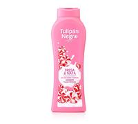 Gel de Baño Tulipán Negro Fresa y Nata 650 ml【ROUA】