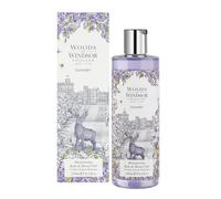 Gel de Baño y Ducha de Lavanda Woods of Windsor, Gel de Ducha para Mujer con Almizcle de Pachulí y Manzanilla, Gel de Baño Limpiador e Hidratante Suave con Vitamina E, Lavanda 250ml