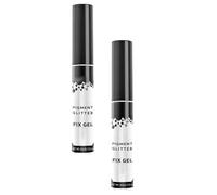Gel de Base para Sombra de Ojos Brillo 2 Piezas, Color Intenso | Pegamento Ligero para Párpados, Uso en Maquillaje Casual y Festival, Retoques Rápidos