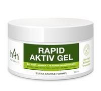 Gel de cáñamo orgánico extra fuerte - Masagel refrescante para cuello, espalda, rodillas y músculos - con 16 ingredientes activos vegetales, incluye árnica, consuelda y cáñamo orgánico, 300 ml, vegano