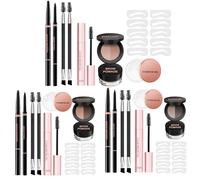 Gel De Cejas Para Mujeres - Kit De Maquillaje De Lápiz De Cejas - Camina De Cejas Impermeable Y Crema, Herramienta De Estilo De Pestañas, De Larga Duración, Delineador De Ojos De Aspecto Natur