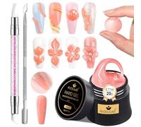 Gel de Construcción Fijo para Uñas LEDSUUEI - All-in-One Nude 3D Gel Nail Art, No Adhesivo, Sculpting Solid Builder Glue para uñas, Manicura Iniciador DIY Diseño Kit de extensión 20 g (0,71 fl oz)