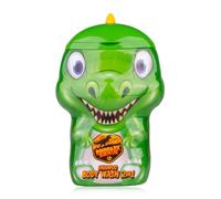 Gel de ducha 2 en 1 Accentra DINOPARK ADVENTURE para cuerpo y cabello - Gel de ducha y champú en botella de dinosaurio, diseño de dinosaurio, 400 ml, aroma a manzana, ideal como regalo para niños.