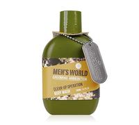 Gel de ducha Accentra "MEN'S WORLD" en aspecto de camuflaje fresco incl., gel de ducha de 200 ml y placa de identificación