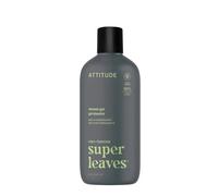 ATTITUDE Gel de ducha para hombres, 98 % de ingredientes de origen natural, sin parabenos ni ftalatos, verificado por EWG, limpia sin secarse, matcha y bergamota, 415 ml