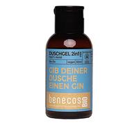 Gel de ducha BENECOS Gin 2 en 1 para piel y cabello, tamaño mini de viaje, 50 ml (1 unidad)
