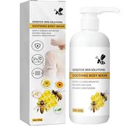 Gel de ducha calmante íntimo Honey, gel de ducha y gel de ducha natural, gel de ducha de limpieza íntima para mujeres y hombres con piel sensible