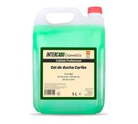 Gel de ducha Caribe 5 litros - garrafa formato profesional con pH neutro - limpieza diaria y aroma exótico - uso frecuente en hoteles, gimnasios y alojamientos turísticos - Intercabo Cosmetics