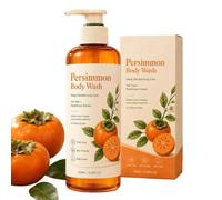 Gel De Ducha Corporal Para El Baño | 100ml Suavizante Y Nutritivo | Jabón Corporal de Caqui | para hombres, adolescentes, personas mayores, familia, baño, hogar, dormitorio