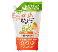 Gel de ducha de albaricoque orgánico MKL Eco-refill 900 ml