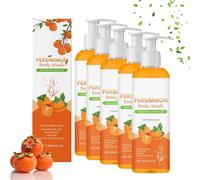 Gel de ducha de caqui, gel de ducha de caqui, refrescante, desodorizante eficiente, aroma duradero, adecuado para hombres y mujeres, hidratante, desmaquillante suave para todos los tipos de piel (5)