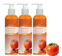 Gel de ducha de caqui para controlar el olor corporal, jabón de caqui contra el olor de las personas mayores, para axilas, interior íntimo del muslo, zona del bikini, para mujeres y hombres (3