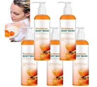 Gel de ducha desodorante de caqui, gel de ducha contra olores desagradables, gel de ducha desodorizante y limpiador, gel de ducha suave hidratante de caqui, limpiador de olores corporales para hombres