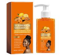 Gel de Ducha, Eliminador de Piel Muerta y Control Brotes, 100ml, Gél Dúcha Exfoliante para la Piel con Cúrcuma Vítamín C, Gel Ducha Iluminador, con Cuidado Hidratante Profund