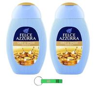 Gel de ducha Felce Azzurra Oro e Spezie/Fragancia inconfundible Doccia Gel 250 ml + llavero Beni Culinari gratuito