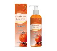 Gel de ducha hidratante para el cuerpo, gel de ducha de caqui, limpiador corporal con control de olores, de para piel sensible, limpiador suave para el cuidado de la piel, para mujeres,