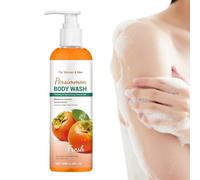 Gel de ducha Kaki, 100 ml, limpieza profunda y aclarante, elimina el olor de la edad, cuidado de la piel después del deporte, cuidado diario del cuerpo, hogar, viajes y gimnasio