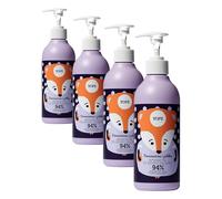 Gel de Ducha Natural para Niños - Naranja y Manzana - Hidratante y Nutritivo - Espuma Suave - Ingredientes de Origen Natural - Vegano - Dermatológicamente Testado - Sin Crueldad - 400 ml