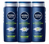Gel de ducha NIVEA MEN Maximum Hydration con aloe vera para piel seca, 500 ml (paquete de 3)