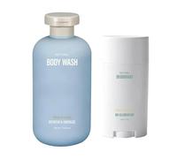 Gel de Ducha para Hombre - Gel Corporal No Pegajoso - Limpiador Corporal - para Gimnasio, Oficina, Viajes, Vacaciones, Deporte, Apartamento, Residencia Universitaria, Ducha