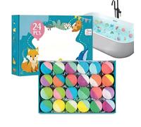Gel de ducha para niños, 24 piezas de colores de espuma delicada, regalos calcetines de la Befana Bolas de baño - para niños, niñas, hijos, hijas amigos adolescentes
