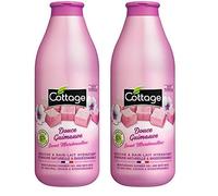 Gel de ducha y Baño de Leche con Malvavisco Dulce 750 ml (Paquete de 2)