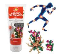 Gel de garra del diablo fabricado en Italia para el tratamiento de la piel, dolor articular, masaje muscular, deporte con harpagofito, glicerina, dermatológicamente probado