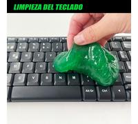 Gel de limpieza para coche reutilizable | Limpiador de polvo interior universal | Slime limpiador para teclado, rejillas de aire y detalles del coche. puede presentar una pegajosa al .