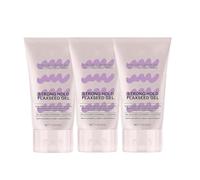 Gel de linaza de fijación fuerte, gel para rizos con fijación extra, fijación duradera y brillo natural, para cabello rizado, ondulado o con rizos, peinado con rizos - Totalmente natural